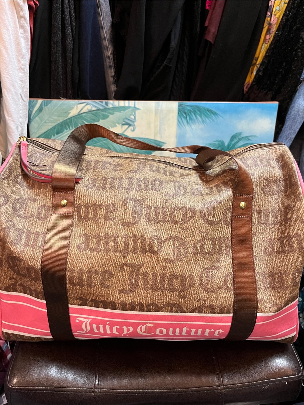 Vintage Y2k Juicy Couture Los Angeles California Duffel Bag